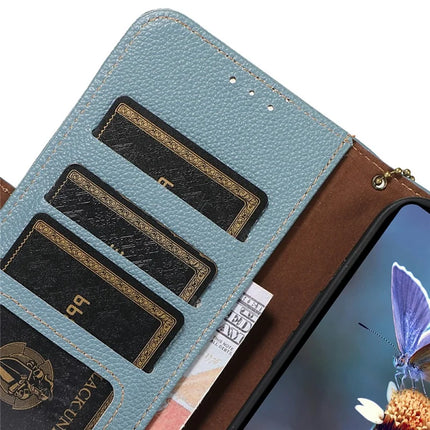 For Samsung Galaxy A26 5G Case RFID Blocking Textured Genuine Cow Leather Phone Cover