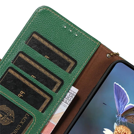 For Samsung Galaxy A26 5G Case RFID Blocking Textured Genuine Cow Leather Phone Cover