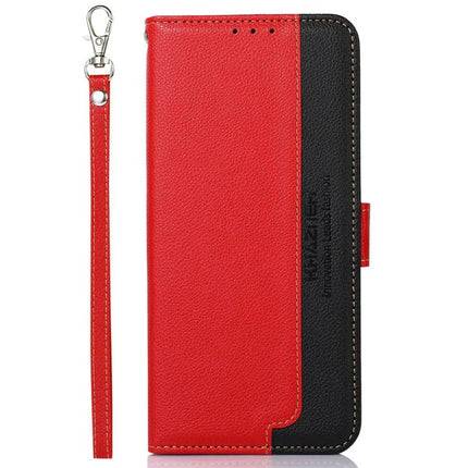 KHAZNEH For Samsung Galaxy A56 5G Case RFID Blocking Wallet PU Leather Phone Cover