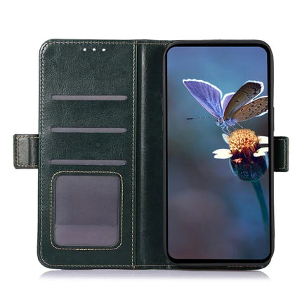 ABEEL For Samsung Galaxy A56 5G Case PU Leather Crazy Horse Texture Wallet Phone Cover