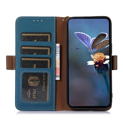 For Samsung Galaxy A56 5G Wallet Case Anti-Drop Genuine Cow Leather Phone Cover RFID Blocking
