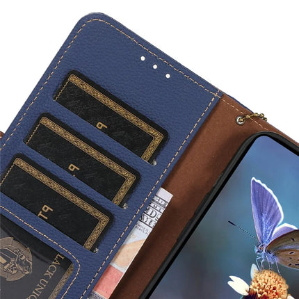 For Samsung Galaxy A56 5G Case RFID Blocking Textured Genuine Cow Leather Phone Cover