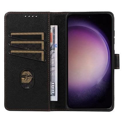 For Samsung Galaxy A36 5G Leather Case Litchi Texture RFID Blocking Wallet Stand Phone Cover
