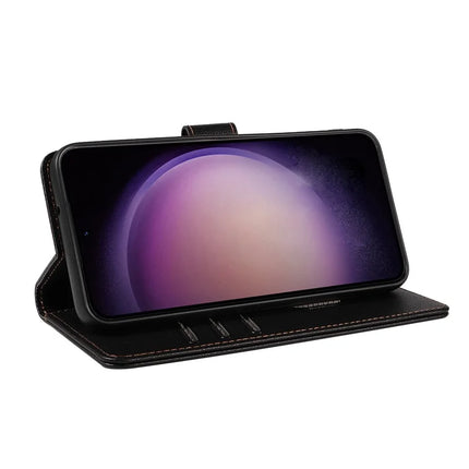 For Samsung Galaxy A36 5G Leather Case Litchi Texture RFID Blocking Wallet Stand Phone Cover