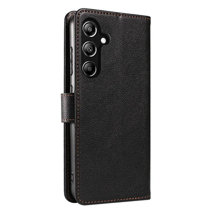 For Samsung Galaxy A36 5G Leather Case Litchi Texture RFID Blocking Wallet Stand Phone Cover