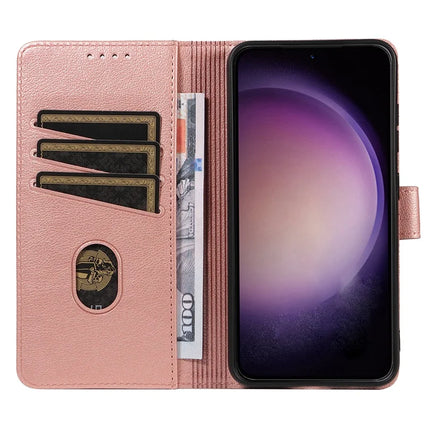 For Samsung Galaxy A36 5G Leather Case Litchi Texture RFID Blocking Wallet Stand Phone Cover