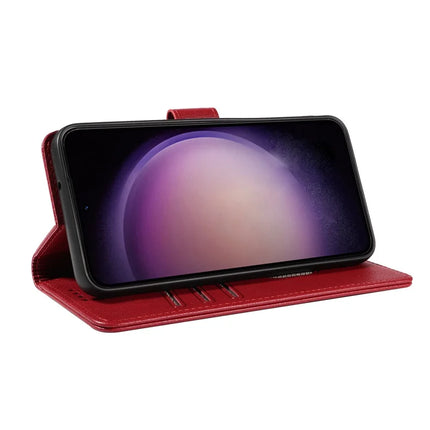 For Samsung Galaxy A36 5G Leather Case Litchi Texture RFID Blocking Wallet Stand Phone Cover