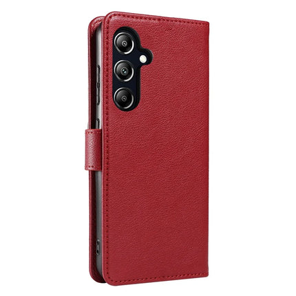 For Samsung Galaxy A36 5G Leather Case Litchi Texture RFID Blocking Wallet Stand Phone Cover