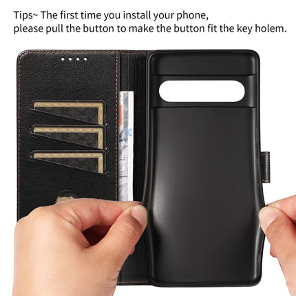 For Google Pixel 7 Pro 5G Leather Case Litchi Texture RFID Blocking Wallet Stand Phone Cover