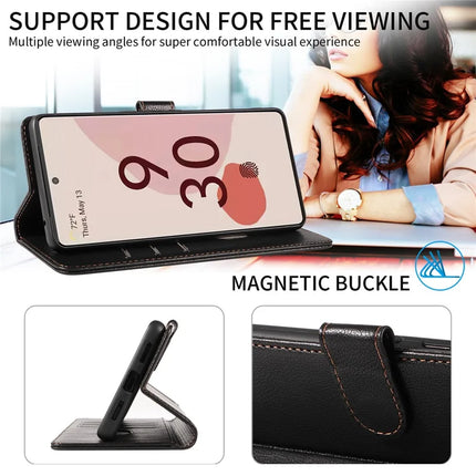 For Google Pixel 7 Pro 5G Leather Case Litchi Texture RFID Blocking Wallet Stand Phone Cover