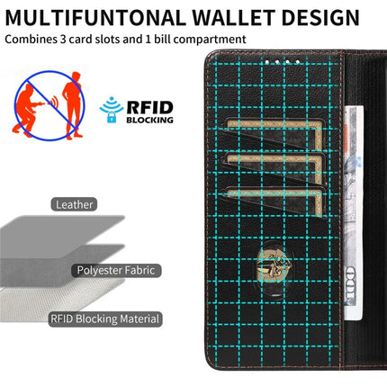 For Google Pixel 7 Pro 5G Leather Case Litchi Texture RFID Blocking Wallet Stand Phone Cover