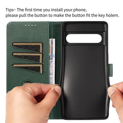 For Google Pixel 7 Pro 5G Leather Case Litchi Texture RFID Blocking Wallet Stand Phone Cover