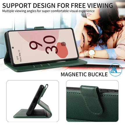 For Google Pixel 7 Pro 5G Leather Case Litchi Texture RFID Blocking Wallet Stand Phone Cover