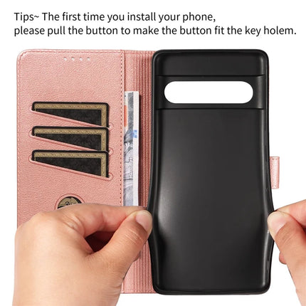 For Google Pixel 7 Pro 5G Leather Case Litchi Texture RFID Blocking Wallet Stand Phone Cover