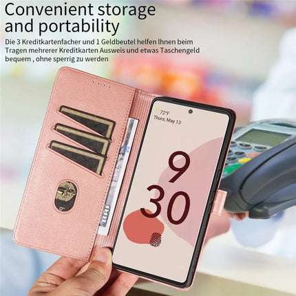 For Google Pixel 7 Pro 5G Leather Case Litchi Texture RFID Blocking Wallet Stand Phone Cover