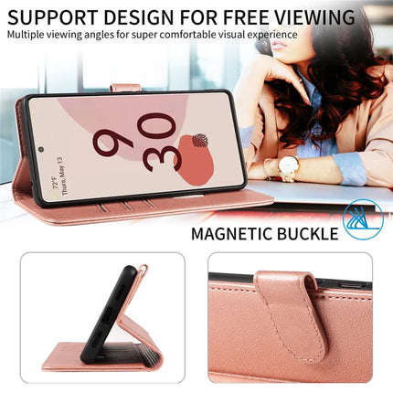 For Google Pixel 7 Pro 5G Leather Case Litchi Texture RFID Blocking Wallet Stand Phone Cover