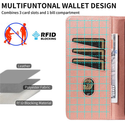 For Google Pixel 7 Pro 5G Leather Case Litchi Texture RFID Blocking Wallet Stand Phone Cover