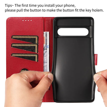 For Google Pixel 7 Pro 5G Leather Case Litchi Texture RFID Blocking Wallet Stand Phone Cover
