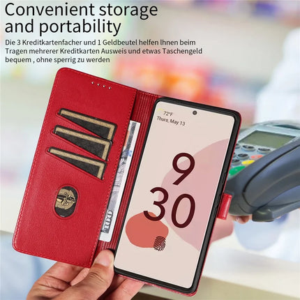For Google Pixel 7 Pro 5G Leather Case Litchi Texture RFID Blocking Wallet Stand Phone Cover