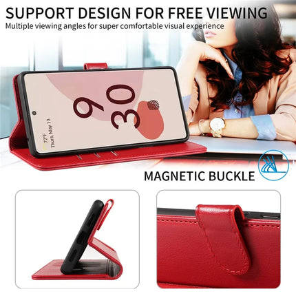 For Google Pixel 7 Pro 5G Leather Case Litchi Texture RFID Blocking Wallet Stand Phone Cover