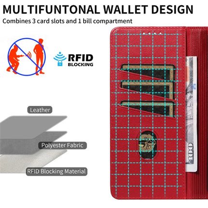 For Google Pixel 7 Pro 5G Leather Case Litchi Texture RFID Blocking Wallet Stand Phone Cover
