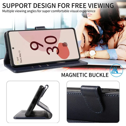 For Google Pixel 7 Pro 5G Leather Case Litchi Texture RFID Blocking Wallet Stand Phone Cover