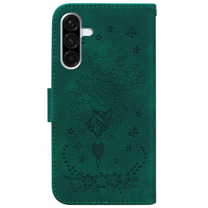 For Samsung Galaxy A26 5G Case PU Leather Wallet Phone Cover Butterfly Flower Imprint
