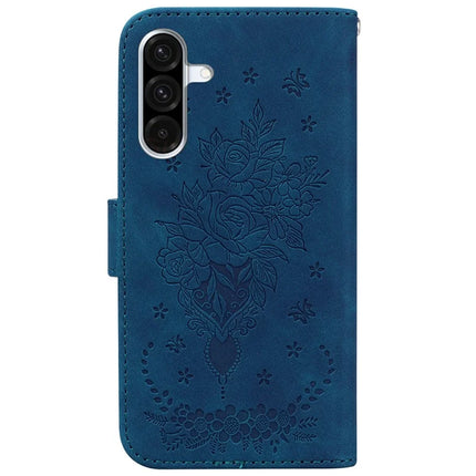For Samsung Galaxy A26 5G Case PU Leather Wallet Phone Cover Butterfly Flower Imprint