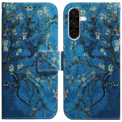 For Samsung Galaxy A26 5G Wallet Case Pattern Print Leather Phone Cover - Apricot Flowers