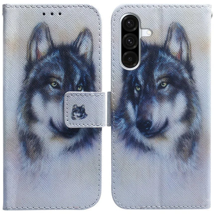 For Samsung Galaxy A26 5G Wallet Case Pattern Print Leather Phone Cover - Wolf