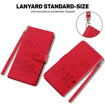 For Samsung Galaxy A26 5G Case RFID Blocking Kitten Pattern TPU+PU Leather Phone Cover