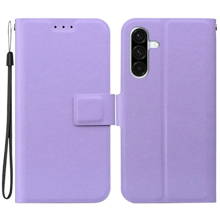 For Samsung Galaxy A26 5G Case Ultra-Thin PU Leather + TPU Phone Cover with Card Slot - Purple