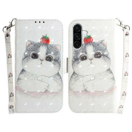 For Samsung Galaxy A56 5G  /  A36 5G Case Pattern Printing Leather Wallet Phone Cover - Cute Cat
