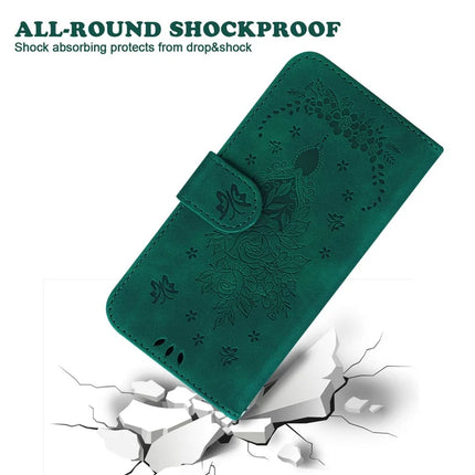 For OnePlus 13 Case PU Leather Wallet Phone Cover Butterfly Flower Imprint