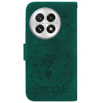 For OnePlus 13 Case PU Leather Wallet Phone Cover Butterfly Flower Imprint