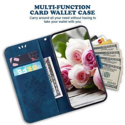 For OnePlus 13 Case PU Leather Wallet Phone Cover Butterfly Flower Imprint