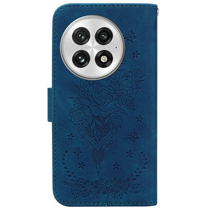 For OnePlus 13 Case PU Leather Wallet Phone Cover Butterfly Flower Imprint