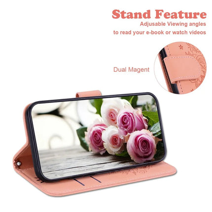 For OnePlus 13 Case PU Leather Wallet Phone Cover Butterfly Flower Imprint