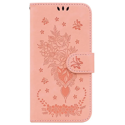 For OnePlus 13 Case PU Leather Wallet Phone Cover Butterfly Flower Imprint