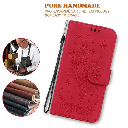 For OnePlus 13 Case PU Leather Wallet Phone Cover Butterfly Flower Imprint