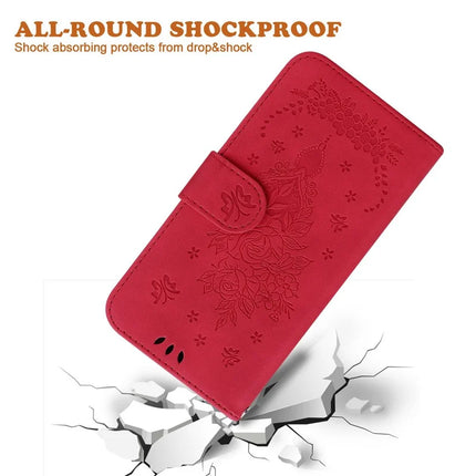 For OnePlus 13 Case PU Leather Wallet Phone Cover Butterfly Flower Imprint