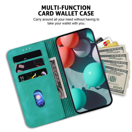For OnePlus 13 Stand Case 7-Shaped Pattern Imprint Leather Phone Cover