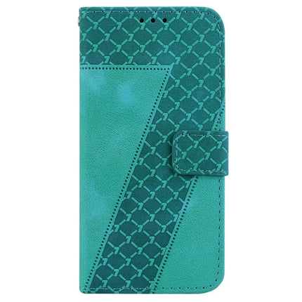 For OnePlus 13 Stand Case 7-Shaped Pattern Imprint Leather Phone Cover