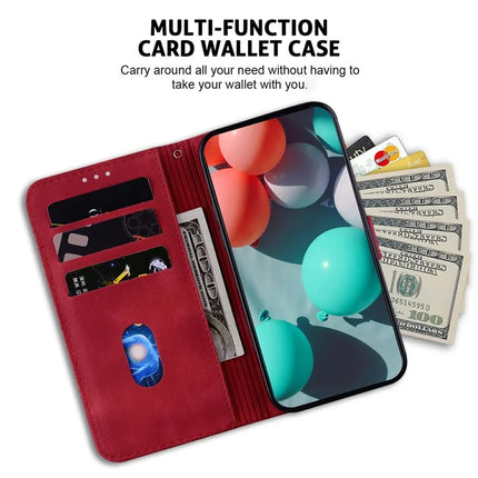 For OnePlus 13 Stand Case 7-Shaped Pattern Imprint Leather Phone Cover