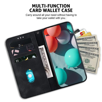 For OnePlus 13 Stand Case 7-Shaped Pattern Imprint Leather Phone Cover