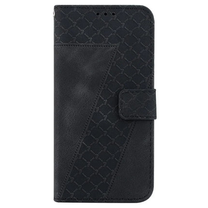 For OnePlus 13 Stand Case 7-Shaped Pattern Imprint Leather Phone Cover