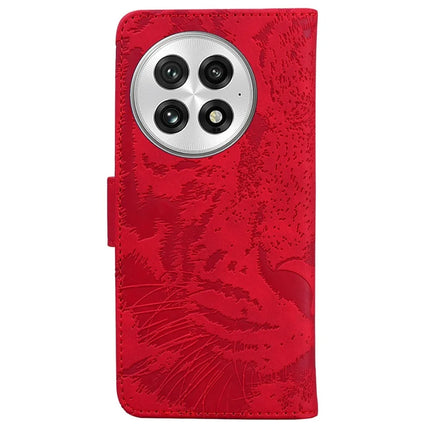 For OnePlus 13 Case Tiger Imprint Leather Wallet Phone Cover