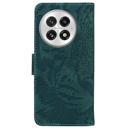 For OnePlus 13 Case Tiger Imprint Leather Wallet Phone Cover