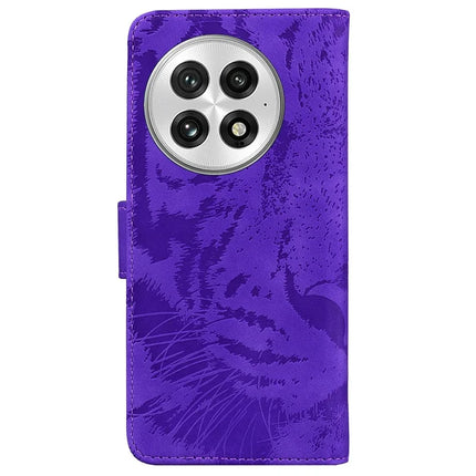 For OnePlus 13 Case Tiger Imprint Leather Wallet Phone Cover