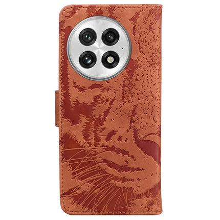 For OnePlus 13 Case Tiger Imprint Leather Wallet Phone Cover